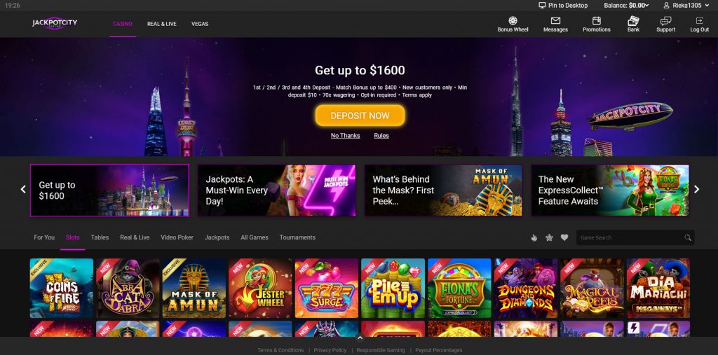 Online Baccarat Jackpot City kazino