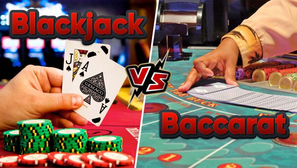 Baccarat ir Blackjack - kuo skiriasi