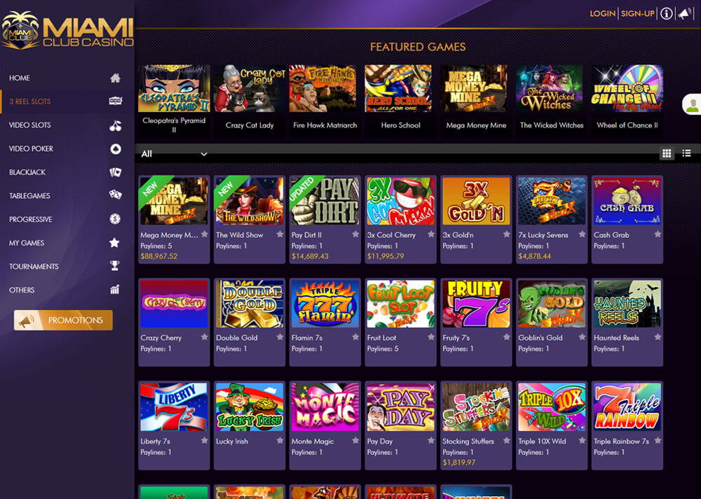 Miami Club Casino mobil-app