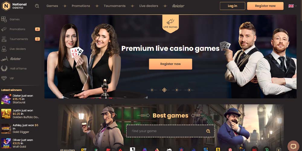 National Casino Live-spel