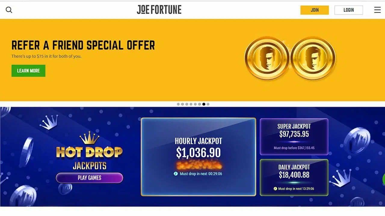Kode Bonus Joe Fortune